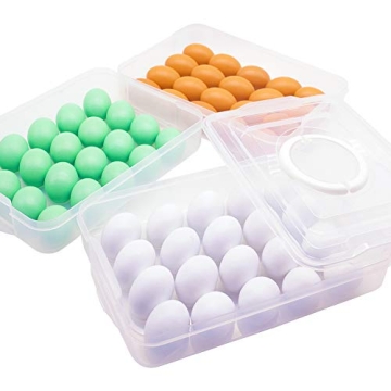 HANSGO 3-Layer Deviled Egg Carrier - 60 Egg Capacity