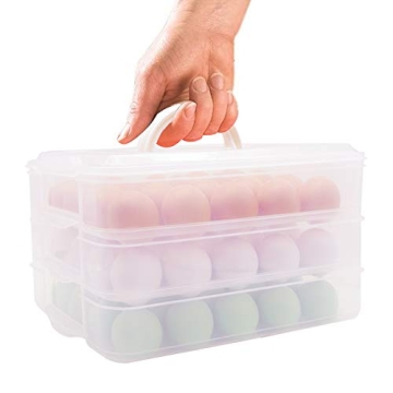 HANSGO 3-Layer Deviled Egg Carrier - 60 Egg Capacity