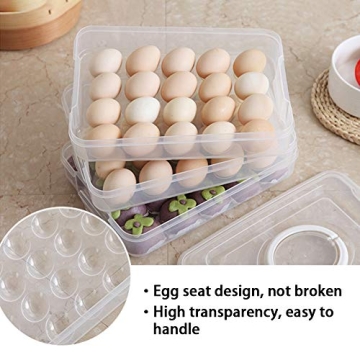 HANSGO 3-Layer Deviled Egg Carrier - 60 Egg Capacity