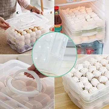 HANSGO 3-Layer Deviled Egg Carrier - 60 Egg Capacity