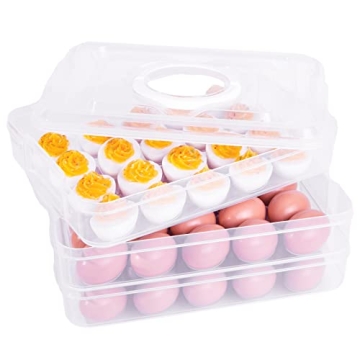 HANSGO 3-Layer Deviled Egg Carrier - 60 Egg Capacity