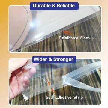 PigPotParty Clear Plastic T-Shirt Bags with Clothing Size Stickers, 12x15 Inches, 100 Pack, Cellophane Shirt Sleeves Packaging Bags for Small Business, Thick, Self-adhesive & Resealable