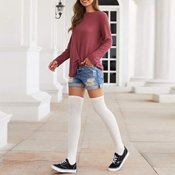 Stylish Plus Size Thigh High Socks for Women