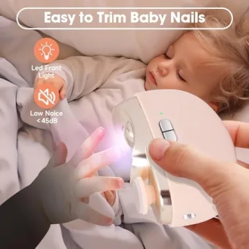 Electric Baby Nail Clippers - Rechargeable & Safety Features