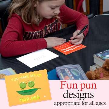 Cute 36 Pack Valentine's Day Cards with Scented Stickers for Kids