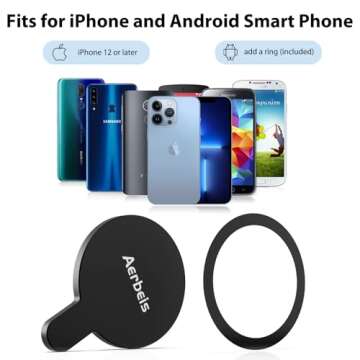 Aerbeis for DJI OM 7 7P Magsafe Adapter Clamp, Compatible with Gimbal Stabilizer DJI Osmo Mobile 7P 7, Also fits for DJI OM 6 5 4 SE