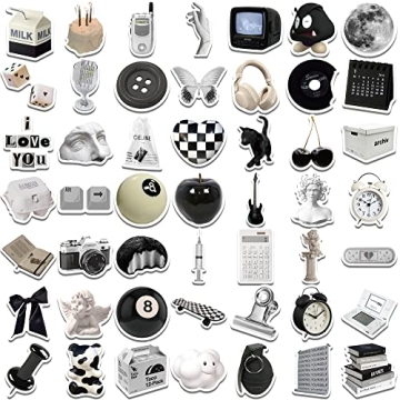Vintage Black & White Stickers for Creative Personalization