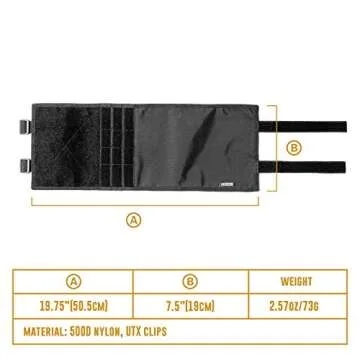 OneTigris Adjustable MOLLE Headrest Cover for Cars