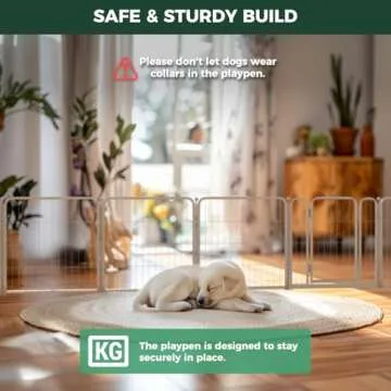 FXW Indoor Dog Playpen - Safe & Expandable 8 Panels