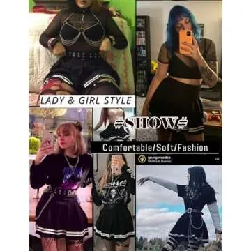 Avidlove Black Pleated Skirt Mini Skirt School Girl Skirts High Waisted Skater Skirt (Black， Medium)