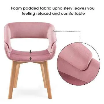 Ivinta Modern Velvet Accent Chairs Set of 2 Stylish Comfort