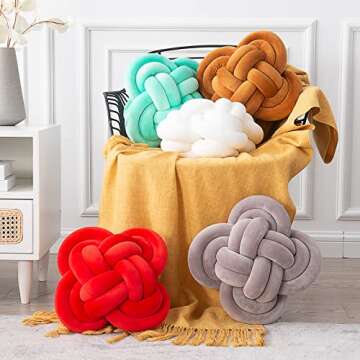 Xiashrk Knot Pillow: Soft Decorative Throw Pillows
