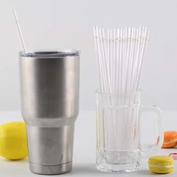 Eco-Friendly 9 Inch Reusable Plastic Straws BPA-Free