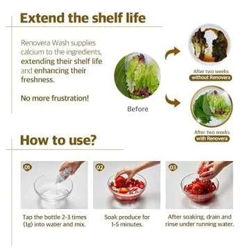 Renovera Cooking Wash (Rosa L.) | Organic Fruit and Vegetable Wash, Newborn Essentials, Produce Cleaner