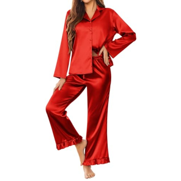 Ekouaer Silk Satin Pajamas Set - Ultra Soft Women's Sleepwear for Comfort & Style