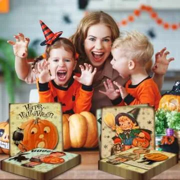 Vintage Halloween Decorations Napkins, 40Pcs Halloween Party Supplies Retro Ghost Haunt Pumpkin Halloween Napkins Happy Halloween Halloween Birthday Party Favors for Kids