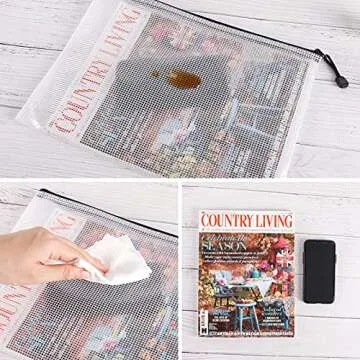 EOOUT 30pcs Mesh Zipper Pouch Set for All Your Needs