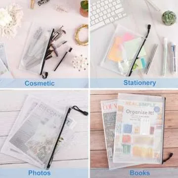 EOOUT 30pcs Mesh Zipper Pouch Set for All Your Needs