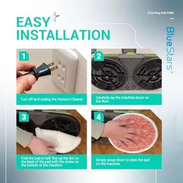 BlueStars Mop Pads for Bissell Spinwave - 8 Pack