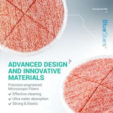 BlueStars Mop Pads for Bissell Spinwave - 8 Pack