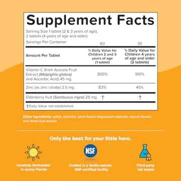 Renzo's Sugar-Free Melty Kids Vitamins for Immunity