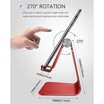 CreaDream Adjustable Cell Phone Stand - Multi-Angle Holder