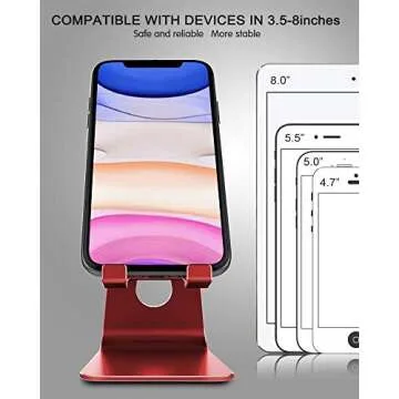 CreaDream Adjustable Cell Phone Stand - Multi-Angle Holder