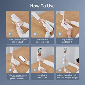 Portable Mini LED Selfie Ring Light with Rechargeable Battery