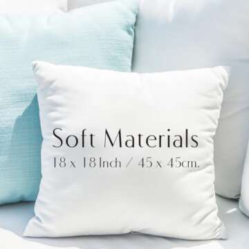 gfuhlre Pillow Covers, 18x18 Pillow Cover, Throw Pillow Covers, Music Album Gift Book Decorative Square Cushion Covers Pillowcase, Home Decorations for Couch Bed