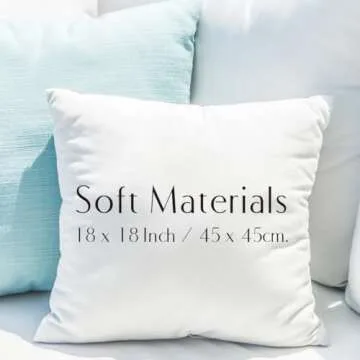 gfuhlre Pillow Covers, 18x18 Pillow Cover, Throw Pillow Covers, Music Album Gift Book Decorative Square Cushion Covers Pillowcase, Home Decorations for Couch Bed