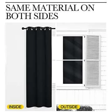 NICETOWN Black Out Curtain Panels for Home Decor