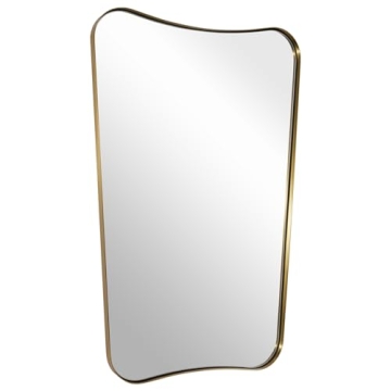 ANDY STAR 24x36 Gold Irregular Wall Mirror for Home