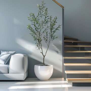 AfanD 6ft Artificial Olive Tree for Home Decor