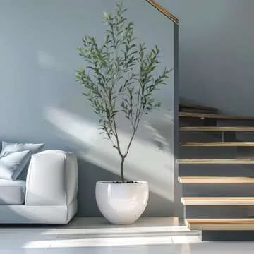 AfanD 6ft Artificial Olive Tree for Home Decor