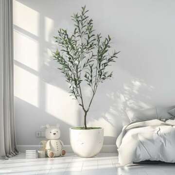 AfanD 6ft Artificial Olive Tree for Home Decor