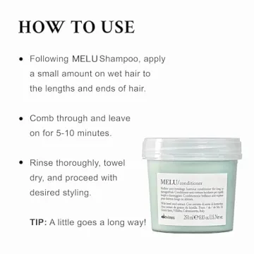 Davines MELU Conditioner | Anti-Breakage Conditioner for Long Hair and Damaged Hair | 8.83 fl oz