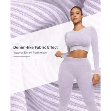 FeelinGirl Workout Sets - Stylish High Waist Leggings and Crop Top