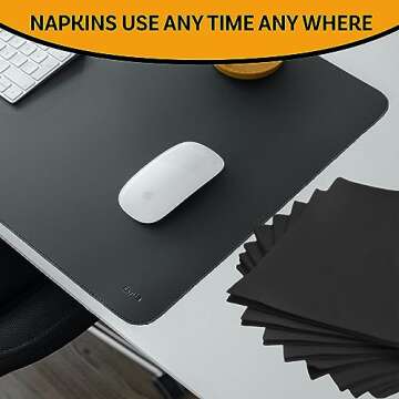 Elegant 2 Ply Black Cocktail Napkins - Pack of 200