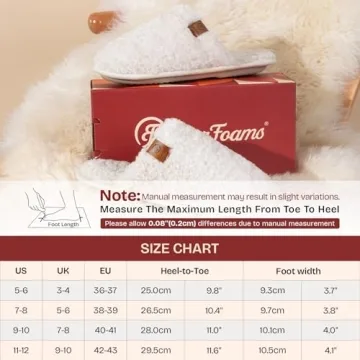 EverFoams Women's Cozy Memory Foam Slippers for Comfort