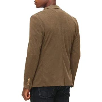 Men's Casual Blazer - Lightweight Knit, Size L