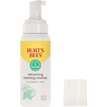 Burt's Bees Refreshing Foaming Face Cleanser - Natural Cucumber Mint Wash 4.8oz