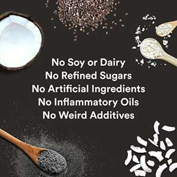 gr8nola BLACK COCO (CHARCOAL) CHIA - Healthy, Low Sugar, Vegan Granola Cereal - Made with Superfoods Chia Seeds and Activated Charcoal, Soy Free, Dairy Free and No Refined Sugar - 10oz Resealable Bag