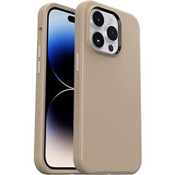 OtterBox iPhone 14 Pro (ONLY) Symmetry Series Case - Dont Even CHAI (Brown), Ultra-Sleek, Wireless Charging Compatible, Raised Edges Protect Camera & Screen