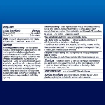 Vicks VapoCOOL Throat Spray for Fast Pain Relief, 2 Pack