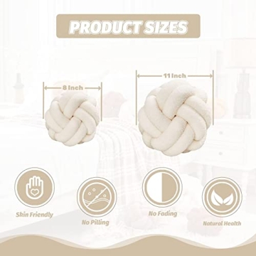 Handmade Uvvyui Knot Pillow, Soft Plush Accent Pillows
