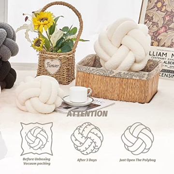 Handmade Uvvyui Knot Pillow, Soft Plush Accent Pillows