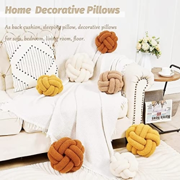 Handmade Uvvyui Knot Pillow, Soft Plush Accent Pillows