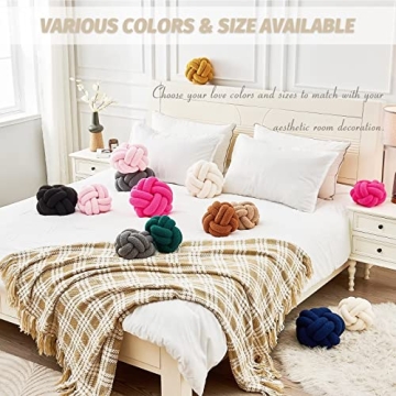 Handmade Uvvyui Knot Pillow, Soft Plush Accent Pillows