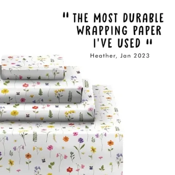 Floral Wrapping Paper Set - Eco-Friendly Gift Wrap Sheets