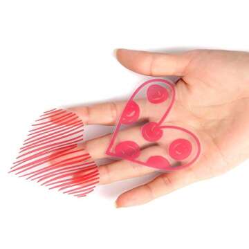 Moon Boat Valentine's Day Window Clings - 140 Heart Stickers